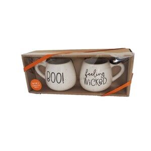 Two Eccolo Halloween mugs. Great for soups / hot drinks.